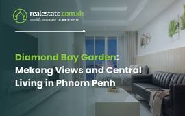 Diamond Bay Garden:  Mekong Views and Central Living in Phnom Penh