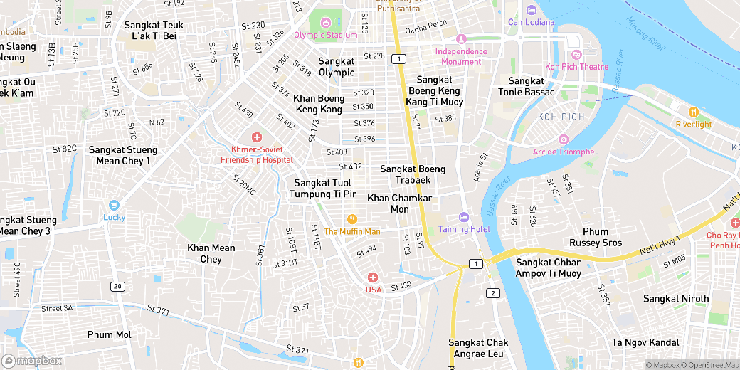 แผนที่ BKK 1, บึงเกงกอง, พนมเปญ