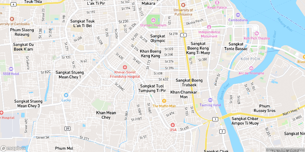 朱德奔2分区, 占卡蒙, 金边地图