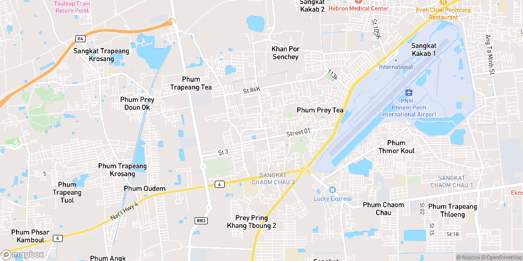 Mapa: Chaom Chau 3, Por Sen Chey, Phnom Penh