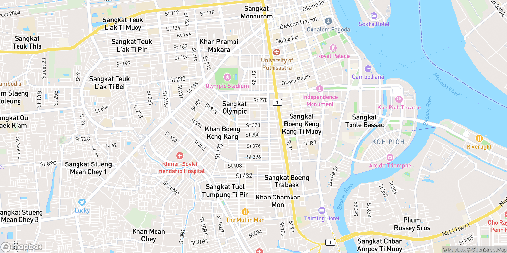 Carte de Kakab 1, Por Sen Chey, Phnom Penh