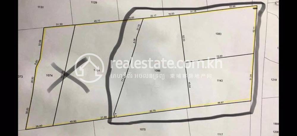 1.4 sqm Living Size Lot For Sale in Phnom Penh