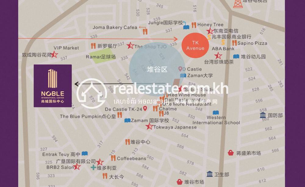 Nobel International Center | Condo For Sale in 528 street, Boeung Kak 1, Toul Kork, Phnom Penh