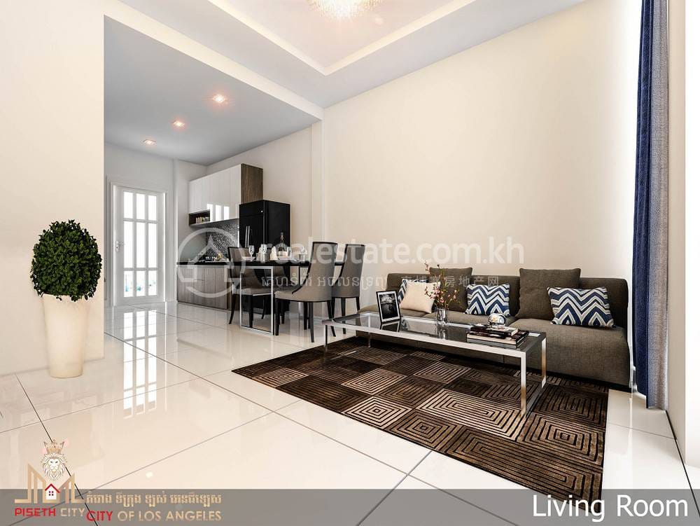 Piseth City | 81-109 sqm Living Size Рядовой дом Для Продажи in Lvea Aem