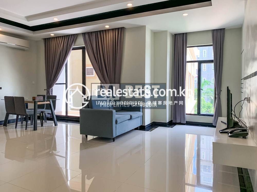 ខុនដូ សំរាប់ជួល នៅ, ផ្សារដើមថ្កូវ, ចំការមន, ភ្នំពេញ