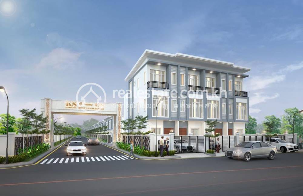 Borey KS Residence | House and lot Na prodej in Phum Thum, Kien Svay, Kandal