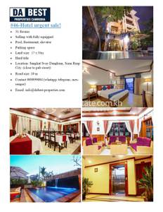 commercial Hotel for sale in Svay Dankum ID 132099
