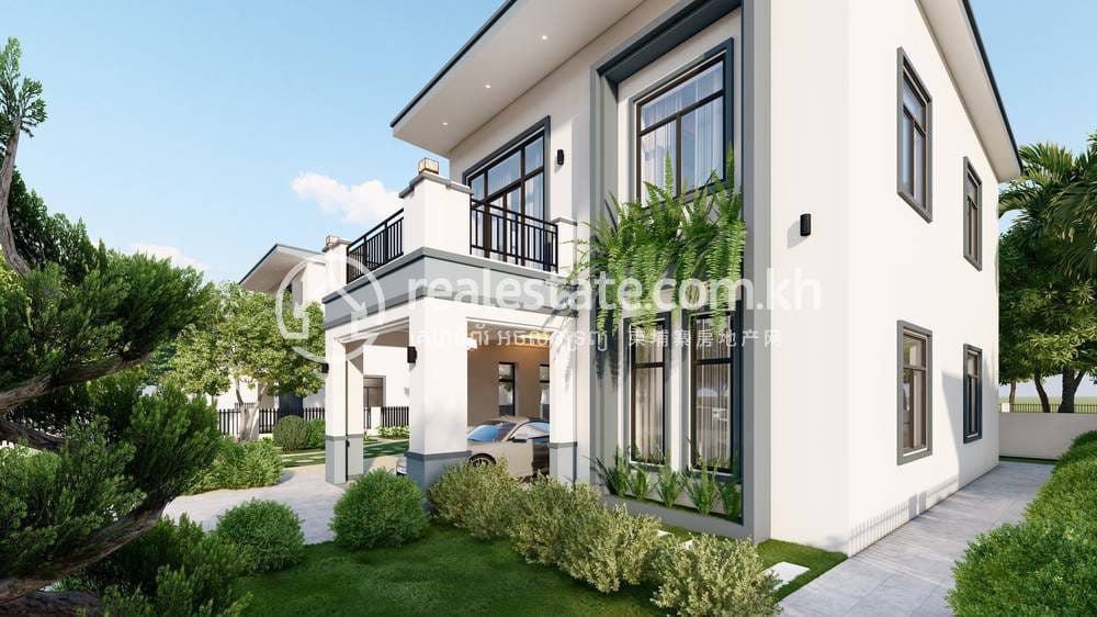 Borey Leng Navatra: River Villa | Chomkar Somraong borey Na prodej in Chomkar Somraong