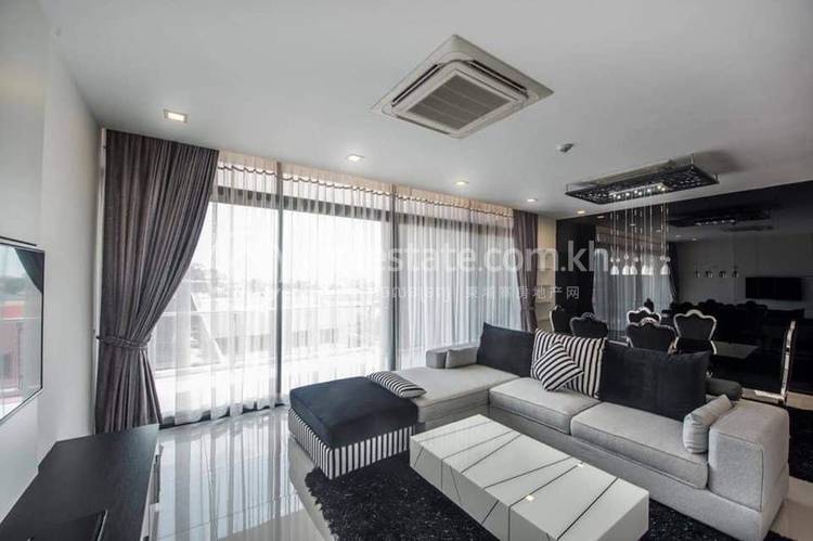 Апартаменты с Обслуживанием Для Аренды in Tonle Bassac, Chamkarmon, Phnom Penh