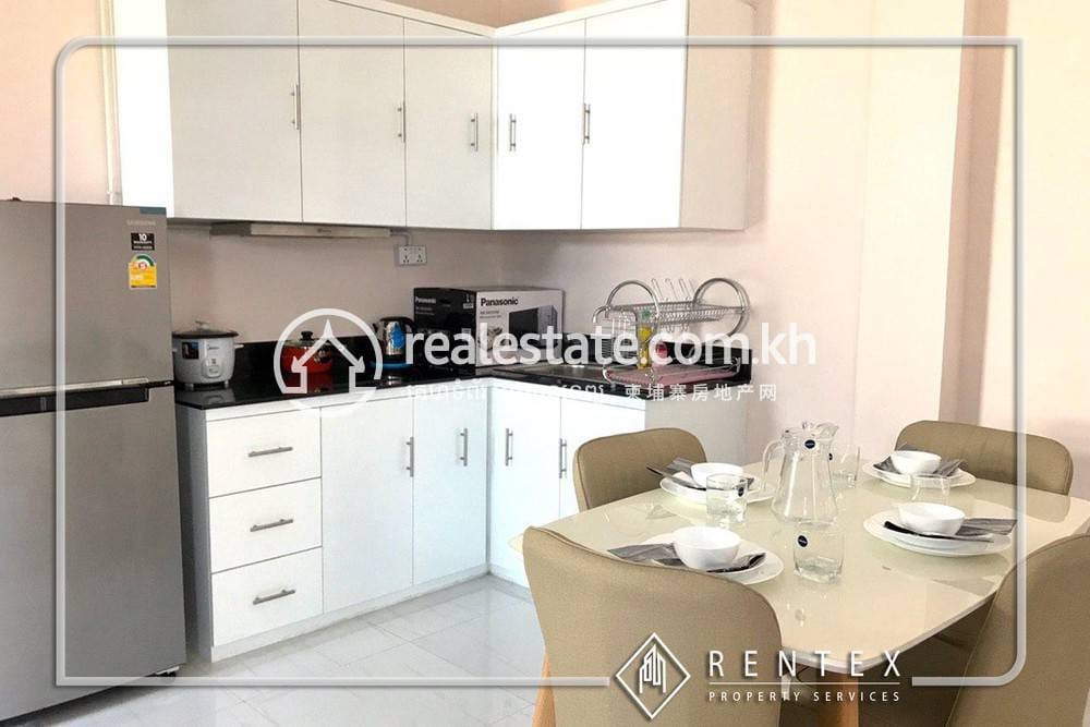 40 sqm Living Size Apartmán K pronájmu in Boeng Keng Kang