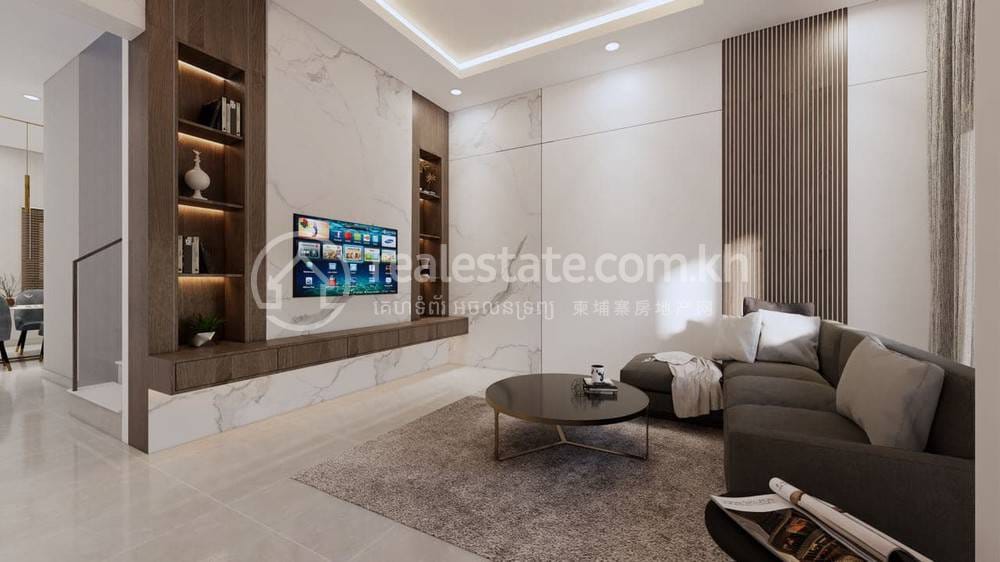 Borey Lorn City Lotussea Town | Link House For Sale with 1 Parking Space