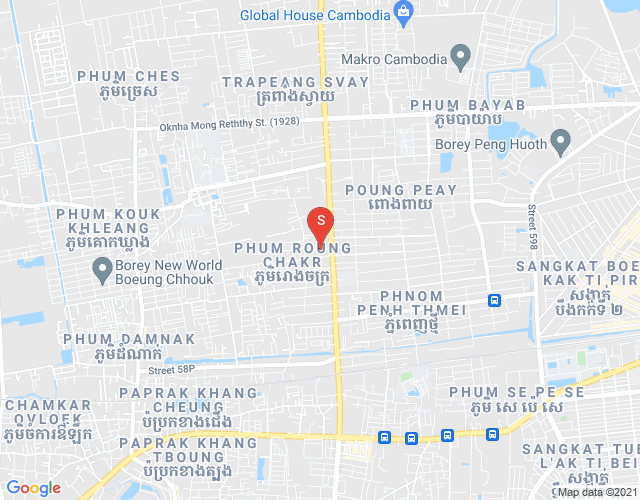 Map of Tuek Thla, Sen Sok, Phnom Penh
