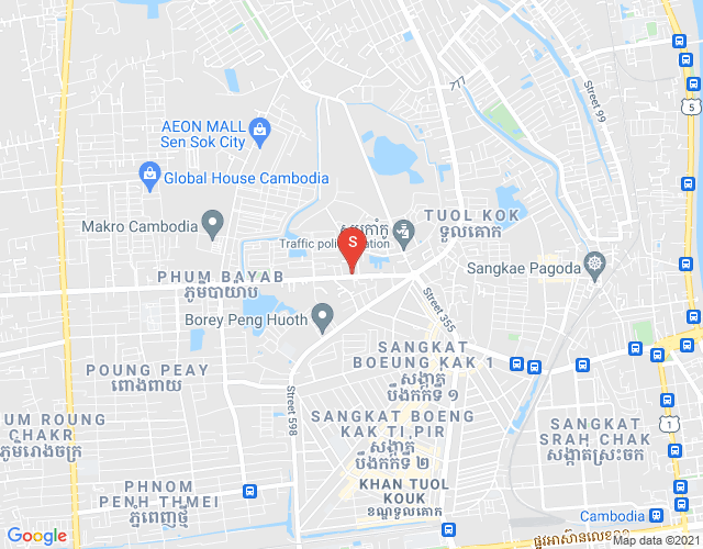 Map of Phnom Penh Thmey, Sen Sok, Phnom Penh