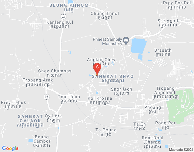 Map of Kamboul, Phnom Penh