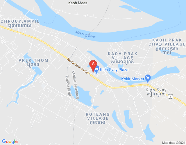Mapa: Kokir, Kien Svay, Kandal