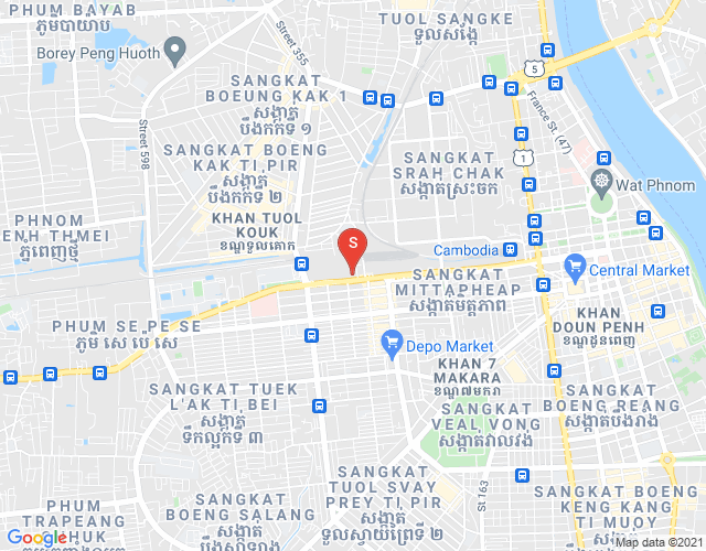 Mapa: The Gateway Cambodia