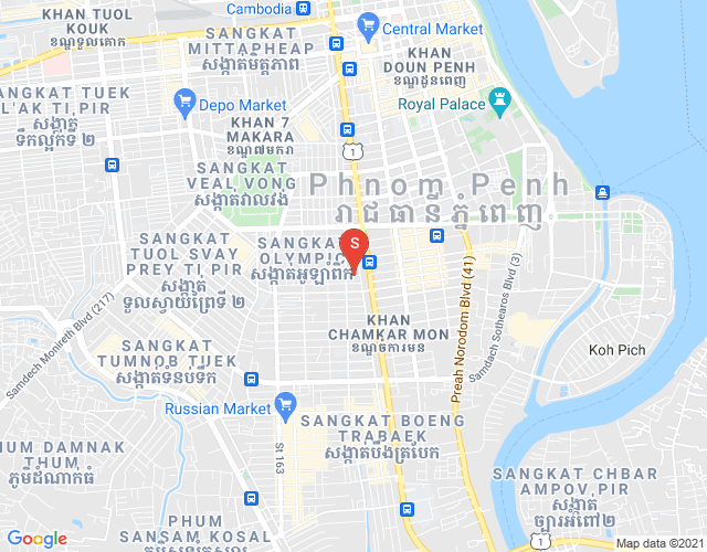 Mapa: BKK 2, Boeng Keng Kang, Phnom Penh