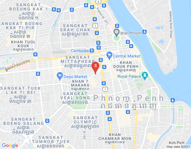 Map of East Sen Sok Condominium