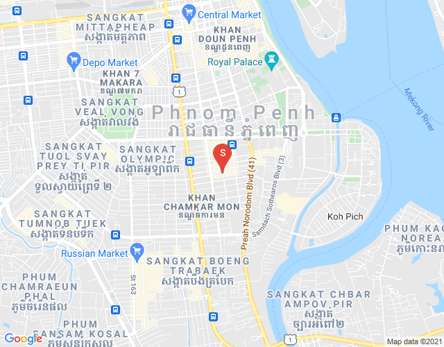 Mapa: Toul Svay Prey 1, Boeng Keng Kang, Phnom Penh