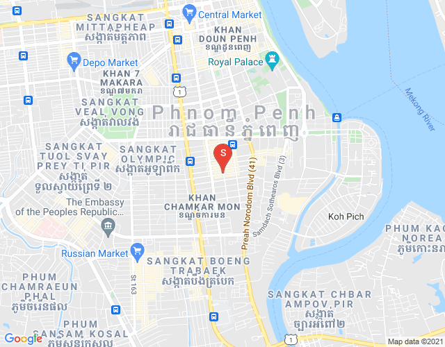 万景岗3分区（BKK3), 波哥堪, 金边地图