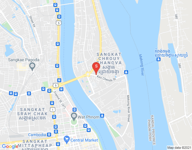 Mapa: Chroy Changvar, Phnom Penh
