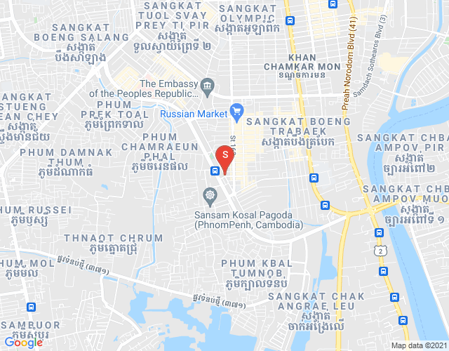 Carte de Tumnob Tuek, Boeng Keng Kang, Phnom Penh