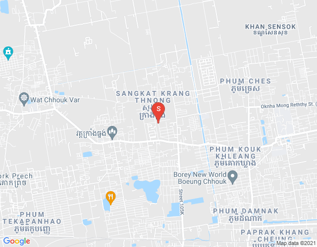 Mapa: Krang Thnong, Sen Sok, Phnom Penh