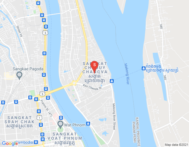 Map of Chroy Changvar, Phnom Penh