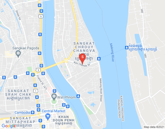 Chenda Keo, 水净华区, 金边地图