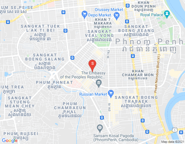 Mapa: Toul Svay Prey 1, Boeng Keng Kang, Phnom Penh