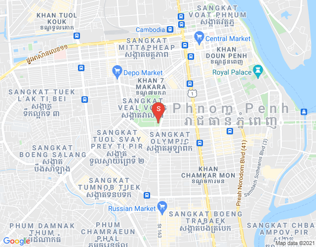 Map of Veal Vong, 7 Makara, Phnom Penh