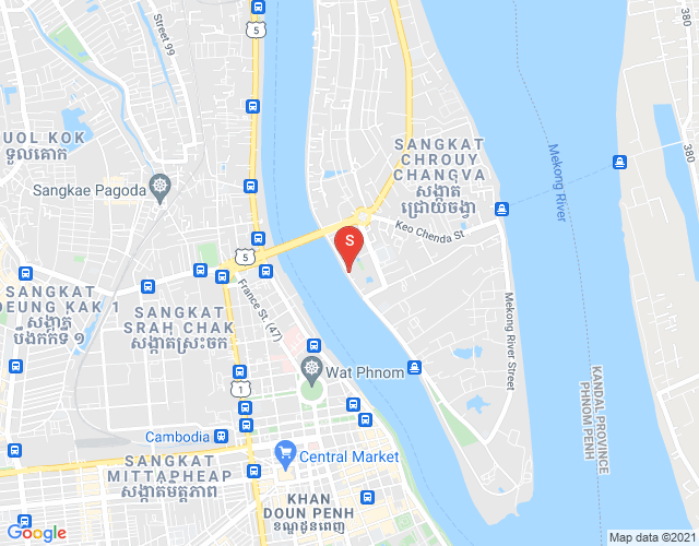 Map of Chroy Changvar, Phnom Penh