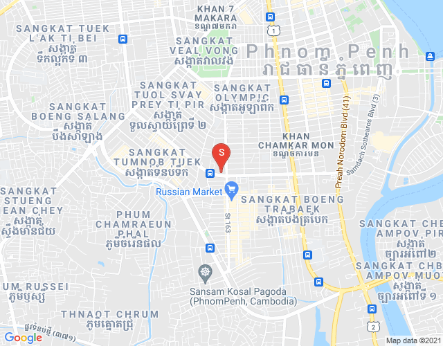 Map of Toul Svay Prey 1, Boeng Keng Kang, Phnom Penh