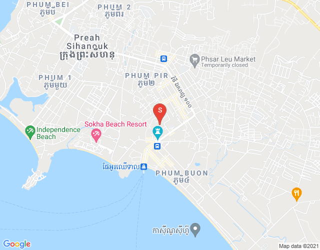 四号分区, 西哈努克城地图
