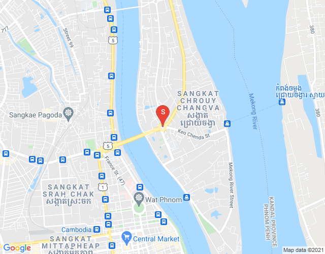 Map of Preaek Lieb, Chroy Changvar, Phnom Penh