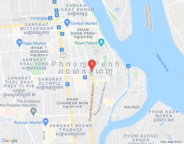 Properties DaBest, BKK 1, ボンケンコン, プノンペンの地図