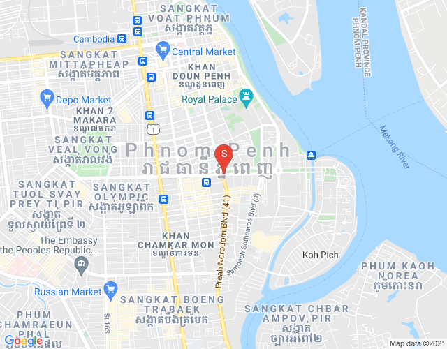 Map of PROPERTIES CAMBODIA CO LTD PROPERTIES DABEST, BKK 3, Boeng Keng Kang, Phnom Penh