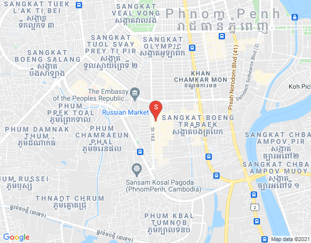 ផែនទី Properties DaBest, ផ្សារដើមថ្កូវ, ចំការមន, ភ្នំពេញ