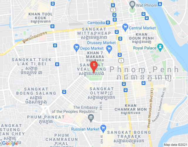 Карта PROPERTIES  DABEST, Тул Том Пунг 1, Чамкармон, Пномпень