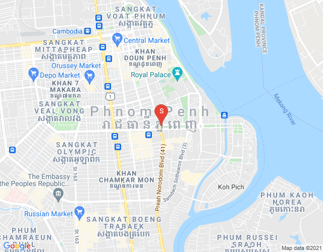 Map of Properties  DaBest, BKK 1, Boeng Keng Kang, Phnom Penh