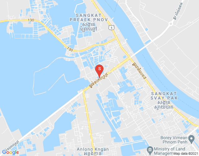 Preaek Pnov区, 仙市区, 金边地图