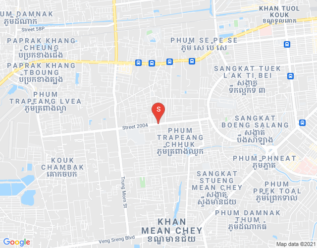 Map of Tuek Thla, Sen Sok, Phnom Penh