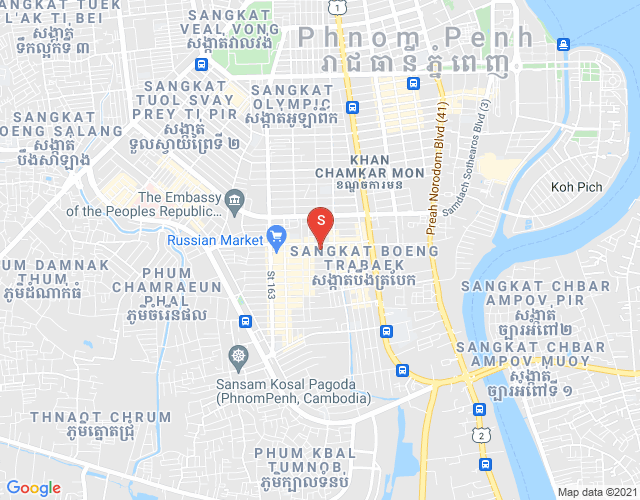 Carte de Toul Tum Poung 1, Chamkarmon, Phnom Penh