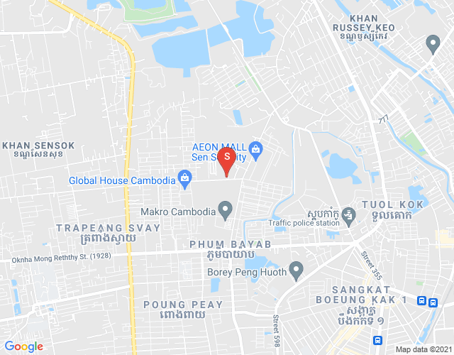 Map of Phnom Penh Thmey, Sen Sok, Phnom Penh