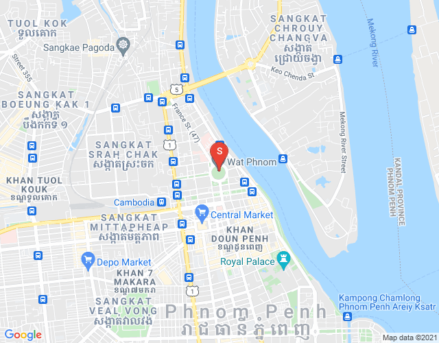 Карта DABEST Properties, Боенг Реанг, Доун Пень, Пномпень