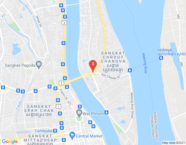 Carte de Chroy Changvar, Phnom Penh