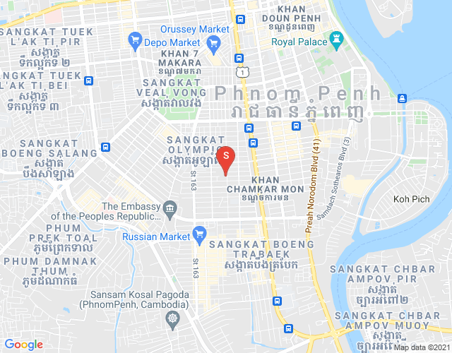 Map of Toul Svay Prey 1, Boeng Keng Kang, Phnom Penh