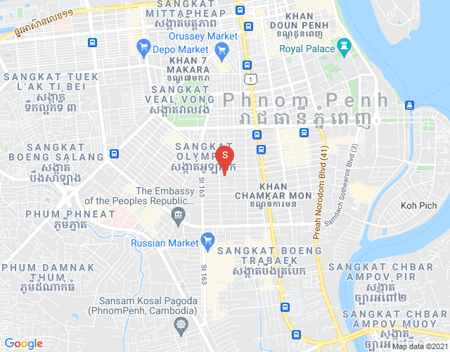 チャクアンレクラオム, ミエンチェイ, プノンペンの地図