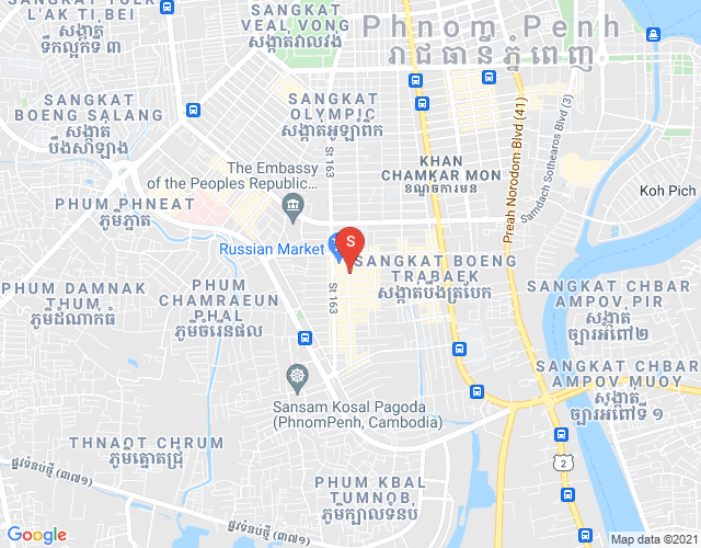 Map of Toul Tum Poung 1, Chamkarmon, Phnom Penh