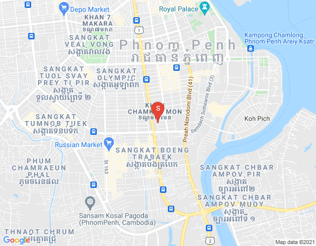 Street 71, 万景岗1分区（BKK1), 波哥堪, 金边地图